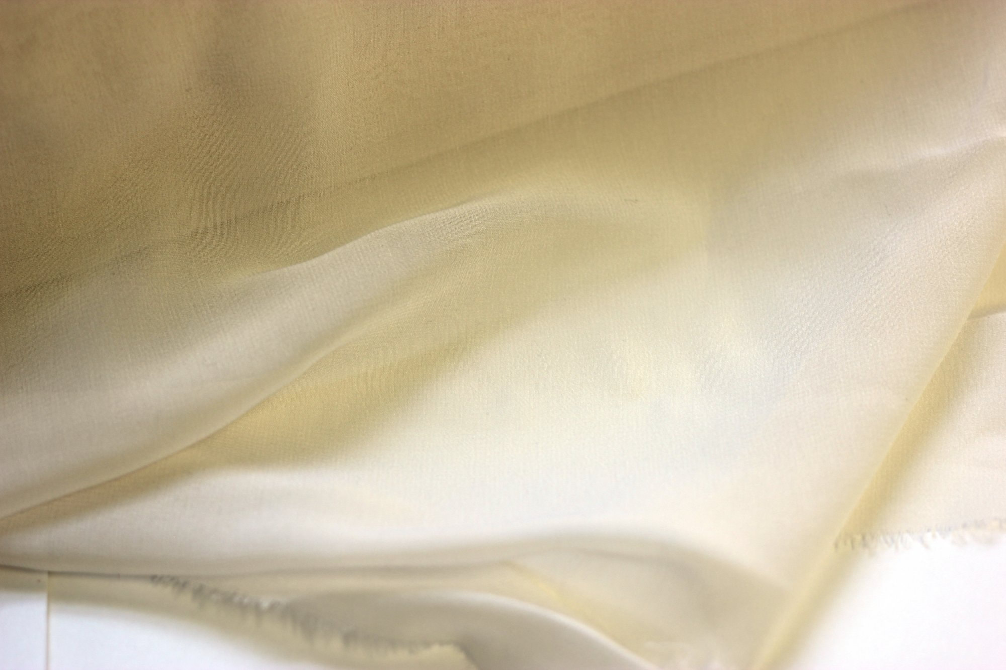 Pure silk chiffon solid, off white, $24.50/yd