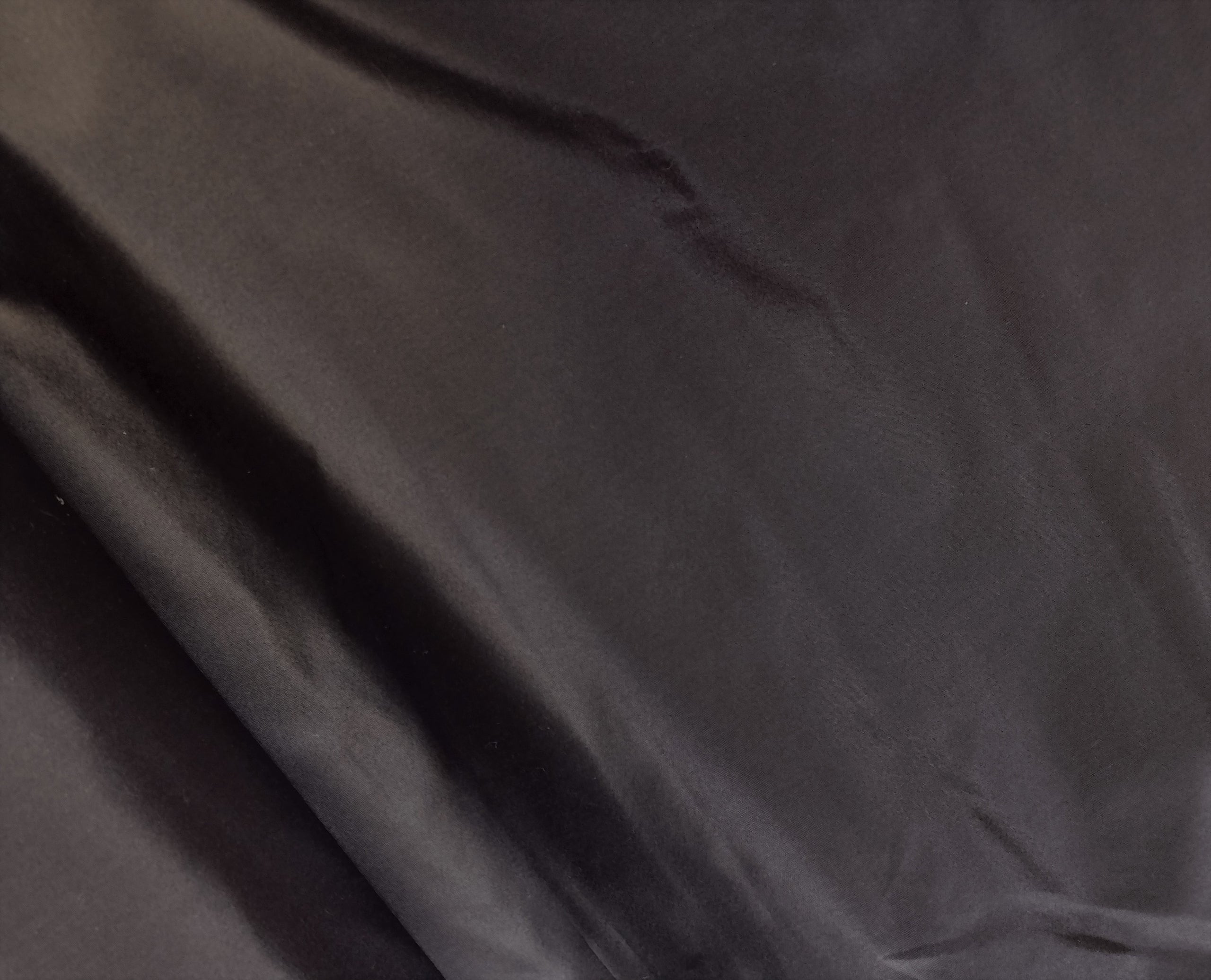 Silk taffeta fabric black